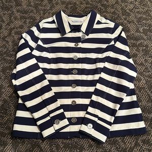 Isaac Mizrahi Button Down Sweatshirt